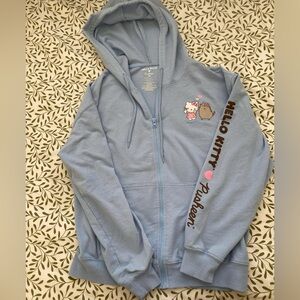 Hello kitty pusheen zip up hoodie